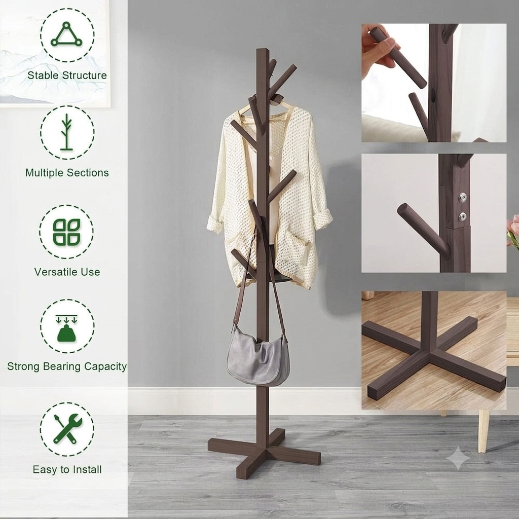 Hook Coat Stand Rack-50% OFF TODAY ONLY