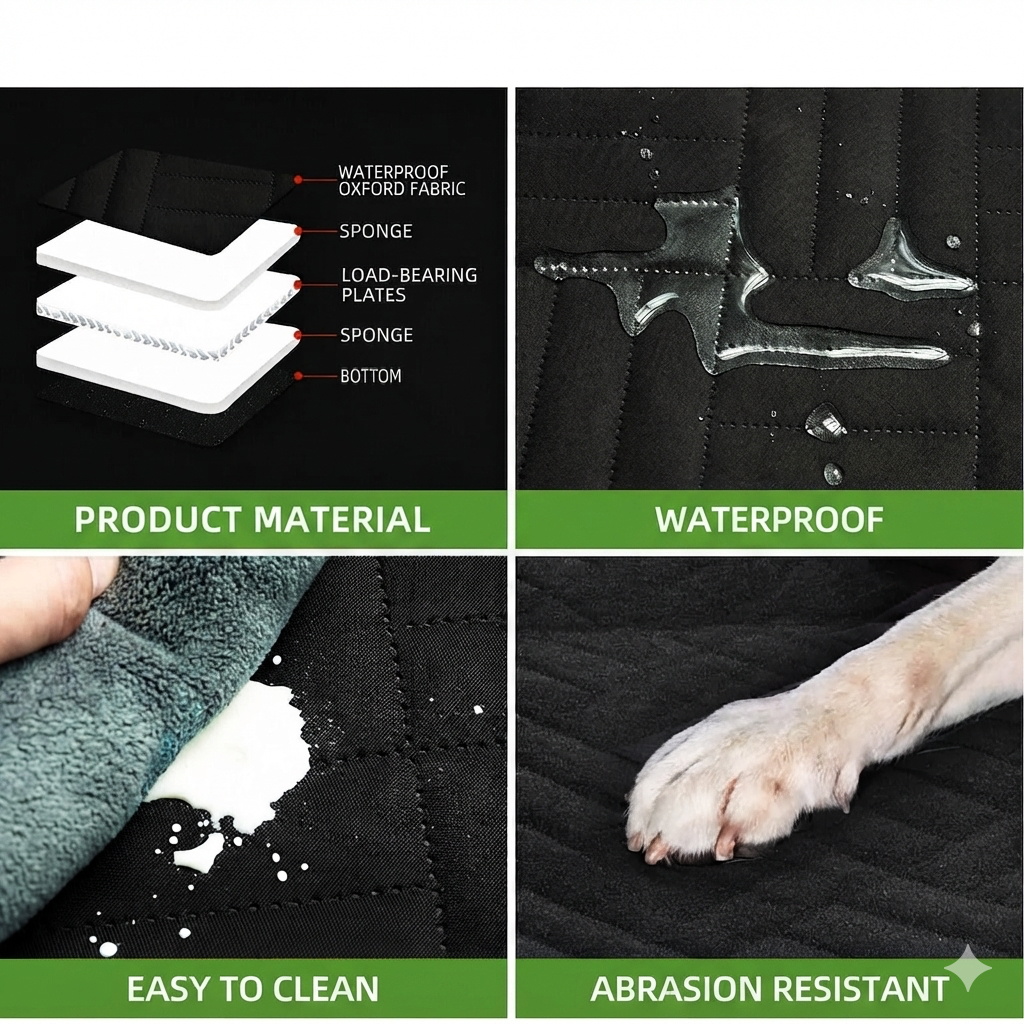 Hard Bottom Dog Car Seat Cover-50% OFF TODAY ONLY