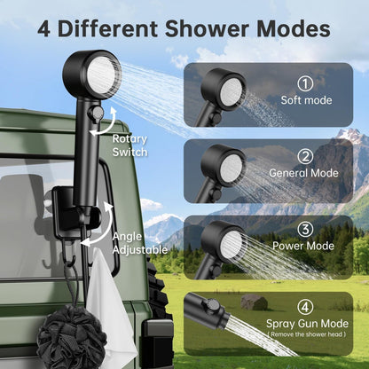 🚿 Portable Shower Kit with Accessories-50% OFF TODAY ONLY