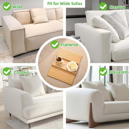Removable Bamboo Sofa Armrest Tray-50% OFF TODAY ONLY