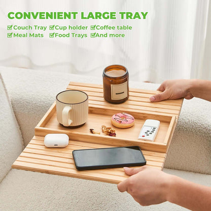 Removable Bamboo Sofa Armrest Tray-50% OFF TODAY ONLY
