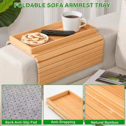 Removable Bamboo Sofa Armrest Tray-50% OFF TODAY ONLY